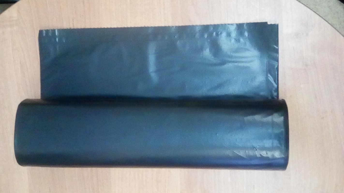 Мусорные мешки ПВД в рулонах (цвет: черный, объем: 180 л)