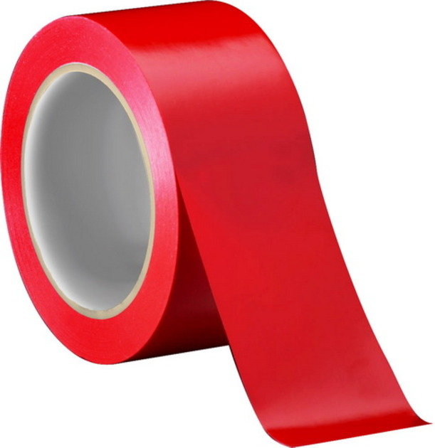 Скотч цветной (цвет: красный, ширина: 48 мм)