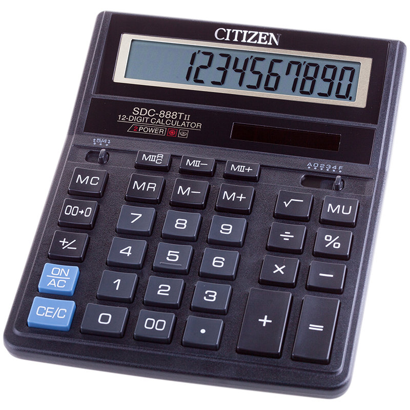 Калькулятор citizen SDC- 888TII-12 разрядный