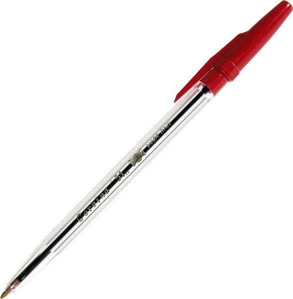 Ручка шариковая красная(CORVINO)