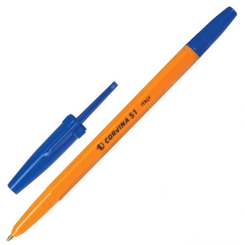 Ручка шариковая синяя(CORVINO)