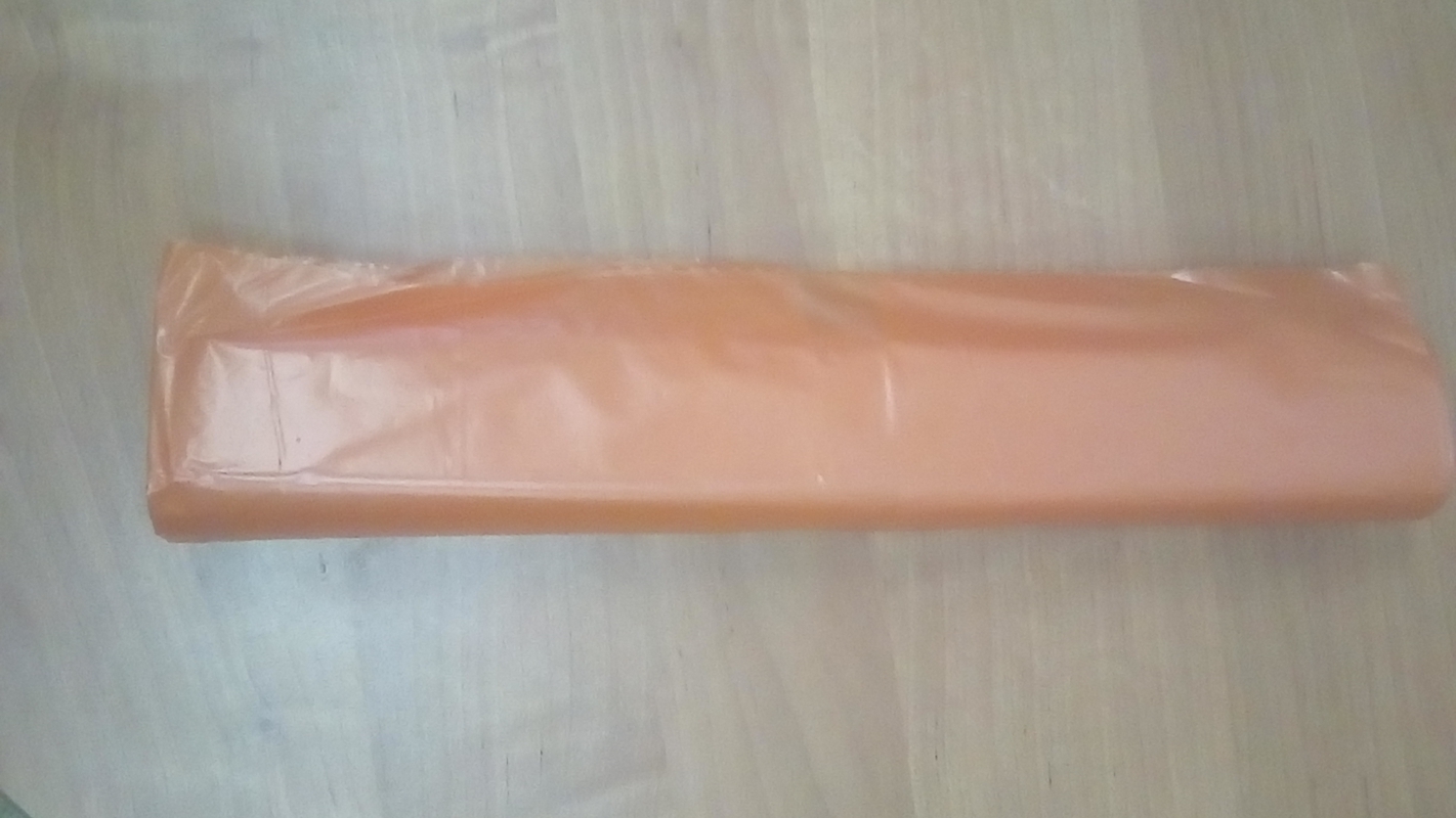 Мусорные мешки ПВД в рулонах (бытовые, цвет: оранжевый, объем: 120 л)