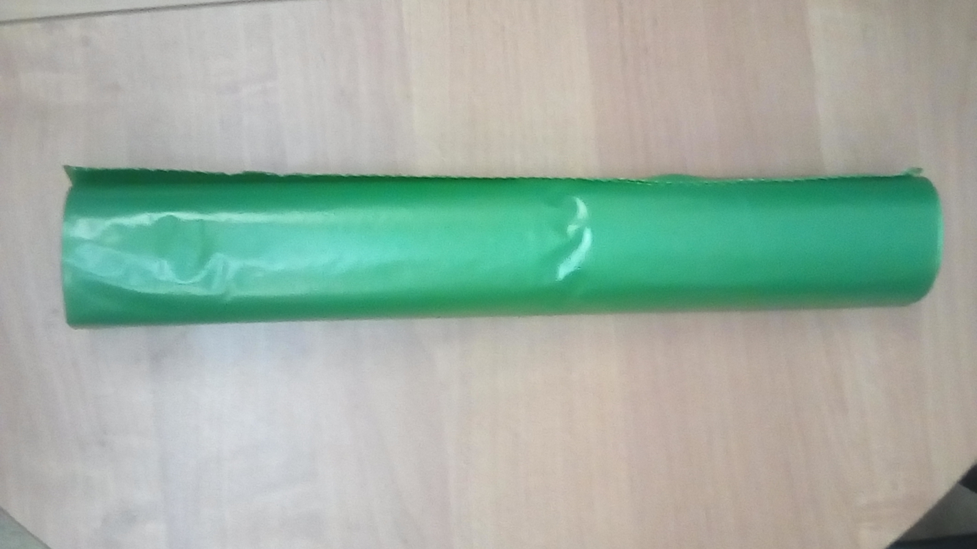 Мусорные мешки ПВД в рулонах (бытовые, цвет: зеленый, объем: 120 л)